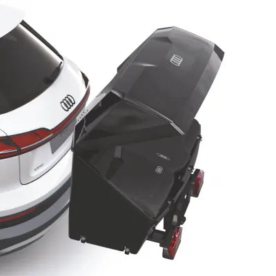 Cutie portbagaj spate Audi originala 308.5 litri cu role transport