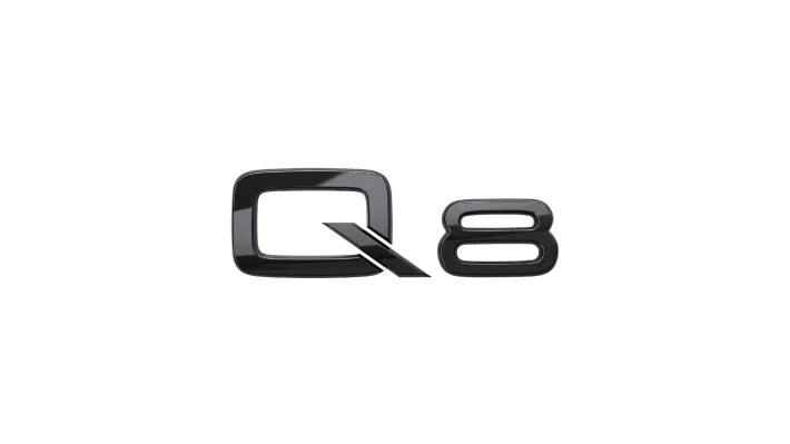 Inscriptie denumire model originala Audi negru lucios piano black