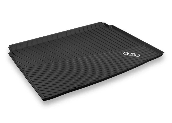 Tavita portbagaj Audi Q3 / Q3 Sportback neagra cu logo Audi in contrast