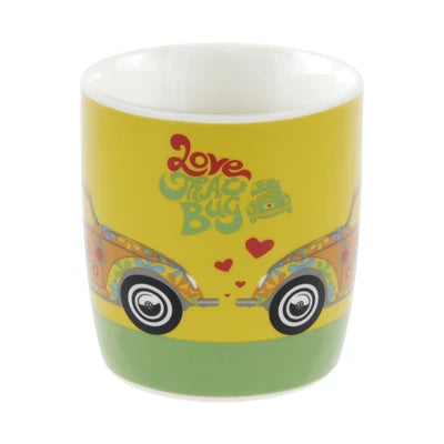 Cana mare originala Volkswagen design Beetle galben New Bone China