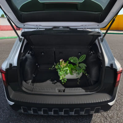 Covoras portbagaj 2 fete textil negru cu inscriptia Epiq pentru Skoda Epiq PX1 - montat cu balama