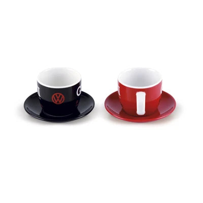 Set 2 Cesti Espresso GTI Legend Rosu Negru