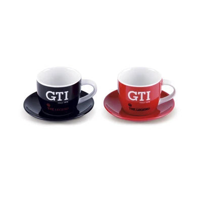 Set 2 Cesti Espresso GTI Legend Rosu Negru