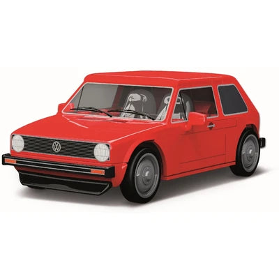 Jucarie constructie Volkswagen Golf 1 rosu 64 piese