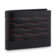 Portofel original Audi Sport din piele negru rosu RFID confectionat manual