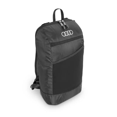 Rucsac pliabil original Audi 13L negru poliester inele Audi reflectorizante