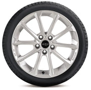 Set roți iarnă Audi Q3 17" cu jante argintii AZW Diamant și anvelope Bridgestone Blizzak 6