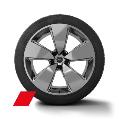 Set roți iarnă Audi Q7 22" cu jante gri și anvelope Pirelli Scorpion Winter 2