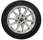 Set roți iarnă Škoda Enyaq și Elroq 19" cu jante argintii și anvelope Continental
