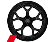 Set roți iarnă originale Audi RS5 cu jante 21 inch negre și anvelope Bridgestone Blizzak LM005 255/35 R21