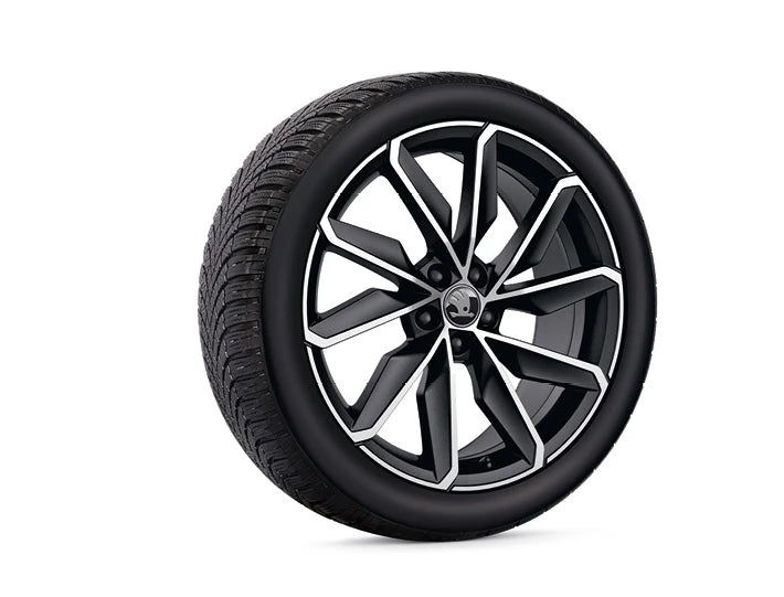 Set roti iarna Skoda Kamiq 18" cu jante Blade negre si anvelope Bridgestone Blizzak 6