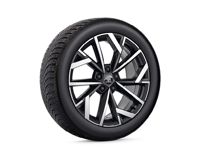 Set roti iarna Skoda Octavia 18" cu jante Avior negre si anvelope Bridgestone Blizzak 6
