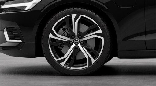 Set roti iarna Volvo S60 V60 19 inch 5-Triple Spoke Black Diamond Cut Pirelli Sotto Zero 3 Michelin Pilot Alpin 5
