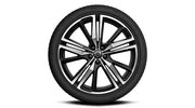 Set roti iarna Volvo S60 V60 20 inch 5-Triple Spoke Matt Black Diamond Cut Continental WinterContact TS 860S