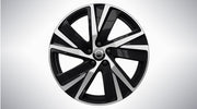 Set roti iarna Volvo V90 S90 18 inch 5-Spoke Black Diamond Cut Michelin Pilot Alpin 5