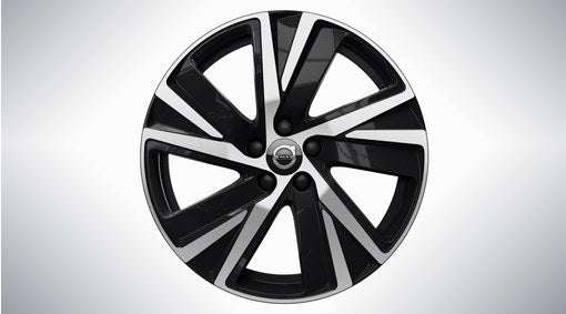 Set roti iarna Volvo V90 S90 18 inch 5-Spoke Black Diamond Cut Michelin Pilot Alpin 5
