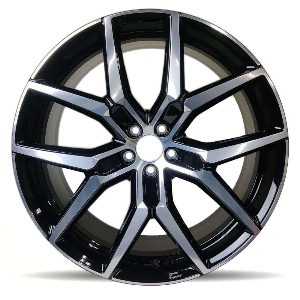 Set roti iarna Volvo XC60 22 inch 5-Y Spoke Black Polished Forged cu anvelope Pirelli