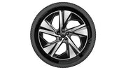 Set roti iarna Volvo XC90 20 inch 5-Spoke Black Diamond Cut Continental WinterContact TS 870 P