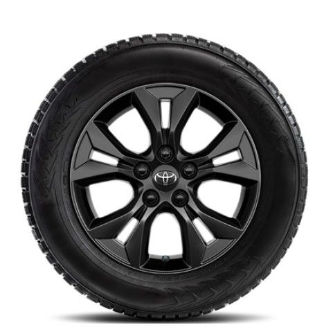 Janta aliaj 16x6.5J black cu anvelopa Dunlop Winter 205/65R16 pentru Toyota Yaris Cross