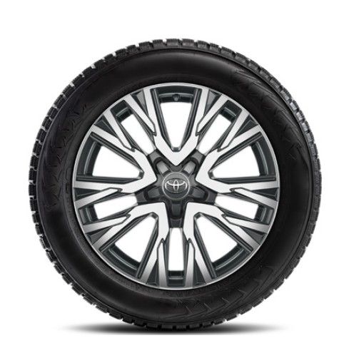 Janta aliaj 17x7J dark grey machined cu anvelopa Dunlop Winter 215/55R17 pentru Toyota Yaris Cross
