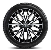 Janta aliaj 18x7J black machined cu anvelopa Dunlop Winter Sport 5 215/50R18 pentru Toyota Yaris Cross