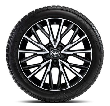Janta aliaj 18x7J black machined cu anvelopa Dunlop Winter Sport 5 215/50R18 pentru Toyota Yaris Cross