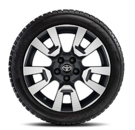 Janta aliaj 18x7.5J matt black machined cu anvelopa Goodyear UltraGrip Performance 3 235/60R18 pentru Toyota RAV4