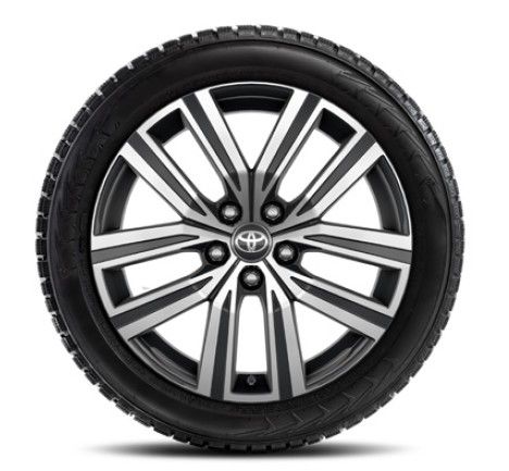 Janta aliaj 18x7J black machined cu anvelopa Dunlop Winter 225/50R18 pentru Toyota Corolla Cross
