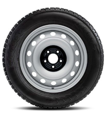 Janta otel 16x7J grey cu anvelopa Bridgestone Duravis Van Winter 215/65R16C pentru Toyota Proace