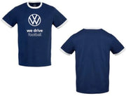 Tricou unisex original Volkswagen Football Drop albastru 100% bumbac