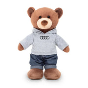 Ursulet de plus Audi cu hanorac si pantaloni din denim, 42 cm