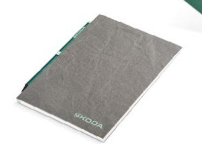 Agenda Skoda A5, gri si electric green - CarFun.ro - Accesorii Originale Auto
