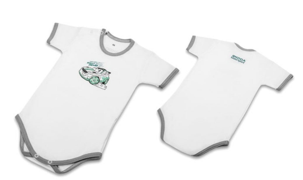 Body bebelusi Skoda Motorsport, bumbac - CarFun.ro - Accesorii Originale Auto
