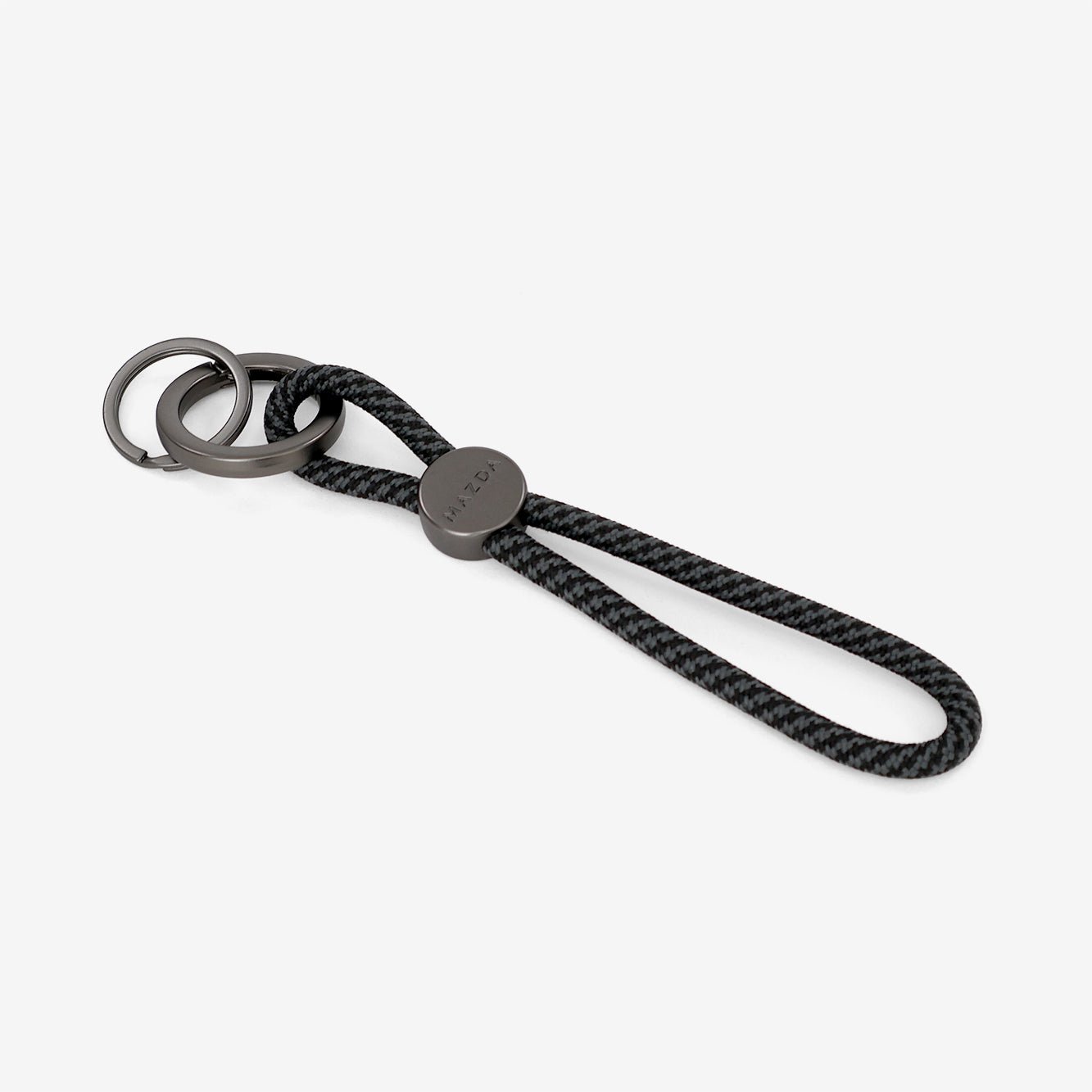 Breloc Mazda rPET negru gri - CarFun.ro - Accesorii Originale