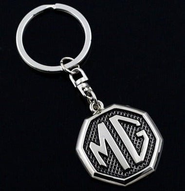 Breloc MG original din metal, argintiu, design compact si elegant - CarFun.ro - Accesorii Originale