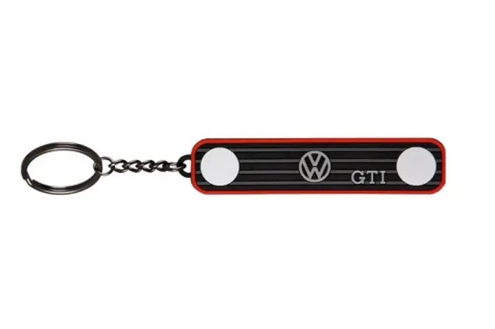 Breloc Volkswagen GTI retro grila frontala negru rosu original - CarFun.ro - Accesorii Originale