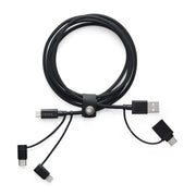 Cablu incarcare universal Volvo 3 - in - 1 USB - C – Apple, Android – 1.5 m – original - CarFun.ro - Accesorii Originale
