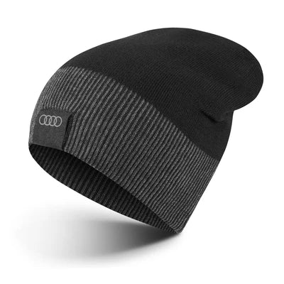 Caciula reversibila Audi negru gri material reciclat - CarFun.ro - Accesorii Originale