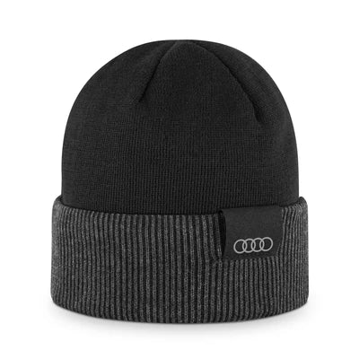 Caciula reversibila Audi negru gri material reciclat - CarFun.ro - Accesorii Originale