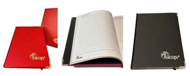 Caiet MG100 A4 din piele – accesoriu lifestyle original MG - CarFun.ro - Accesorii Originale