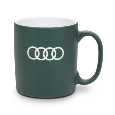 Cana Audi portelan 350ml gri - verde - CarFun.ro - Accesorii Originale