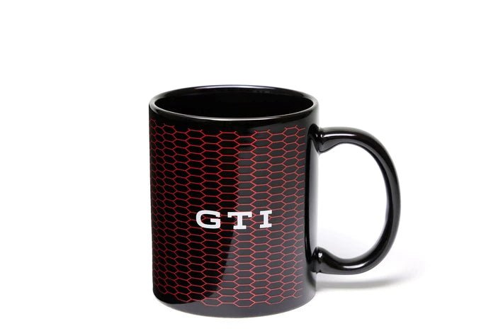 Cana GTI 300ml, negru cu imprimeu fagure rosu - CarFun.ro - Accesorii Originale