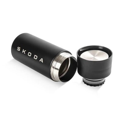 Cana termica Skoda 300ml neagra - CarFun.ro - Accesorii Originale