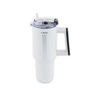 Cana Termica Volkswagen T-Roc Stanley Cup 0.9L Inox Mistral Grey cu Pai - CarFun.ro - Accesorii Originale