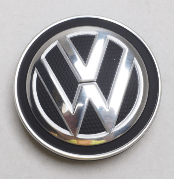 Capac central janta Volkswagen original, negru satinat cu sigla cromata - CarFun.ro - Accesorii Originale Auto