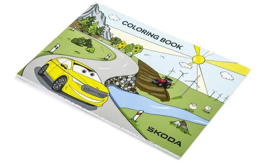 Carte de colorat Škoda pentru copii – 12 pagini de desen - CarFun.ro - Accesorii Originale