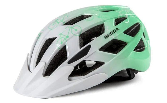 Casca ciclism copii cu LED, electric green, marime S (52 - 56 cm) - CarFun.ro - Accesorii Originale