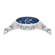 Ceas Audi Chronograph inox argintiu albastru - CarFun.ro - Accesorii Originale