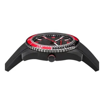 Ceas Audi Sport – barbatesc, negru/rosu, bratara silicon, 45 mm - CarFun.ro - Accesorii Originale