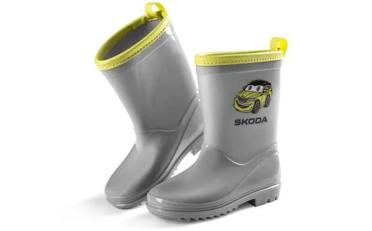 Cizme de cauciuc copii Skoda cu motiv auto - CarFun.ro - Accesorii Originale